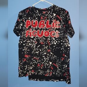 AHP Black and Red Splatter Graphic Tee